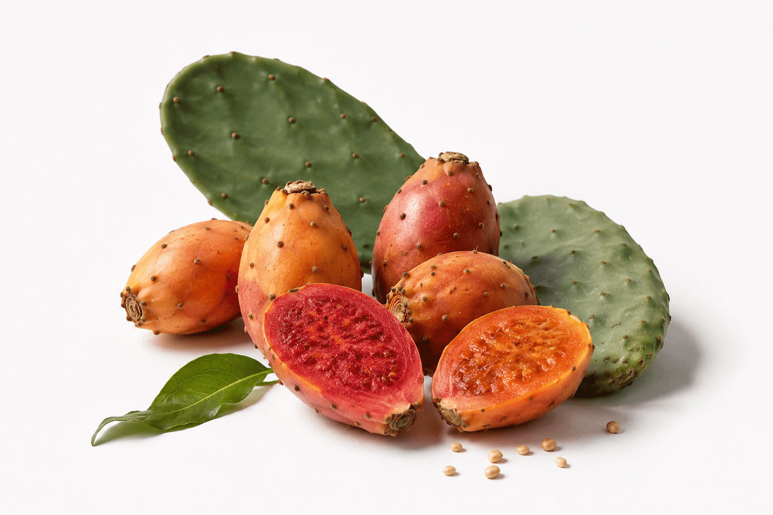 Cactus Opuntia figue de barbarie et pépins destinés à l'extraction d'huile — Elixiria