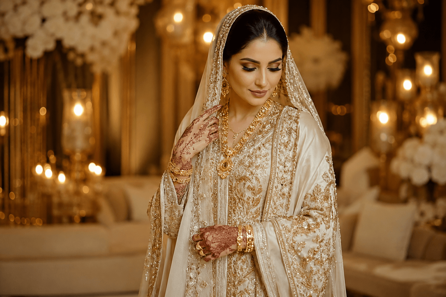 La beauté de la mariée du Golfe — rituels de mariage des Émirats de la nuit du henné à la walima