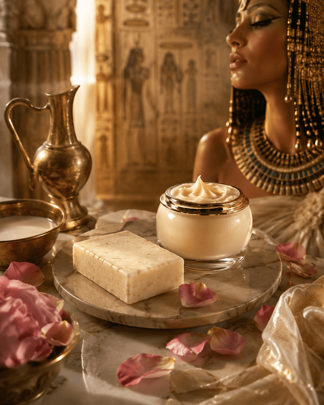 Cléopâtre et le lait de chamelle — le secret de beauté millénaire que la science confirme