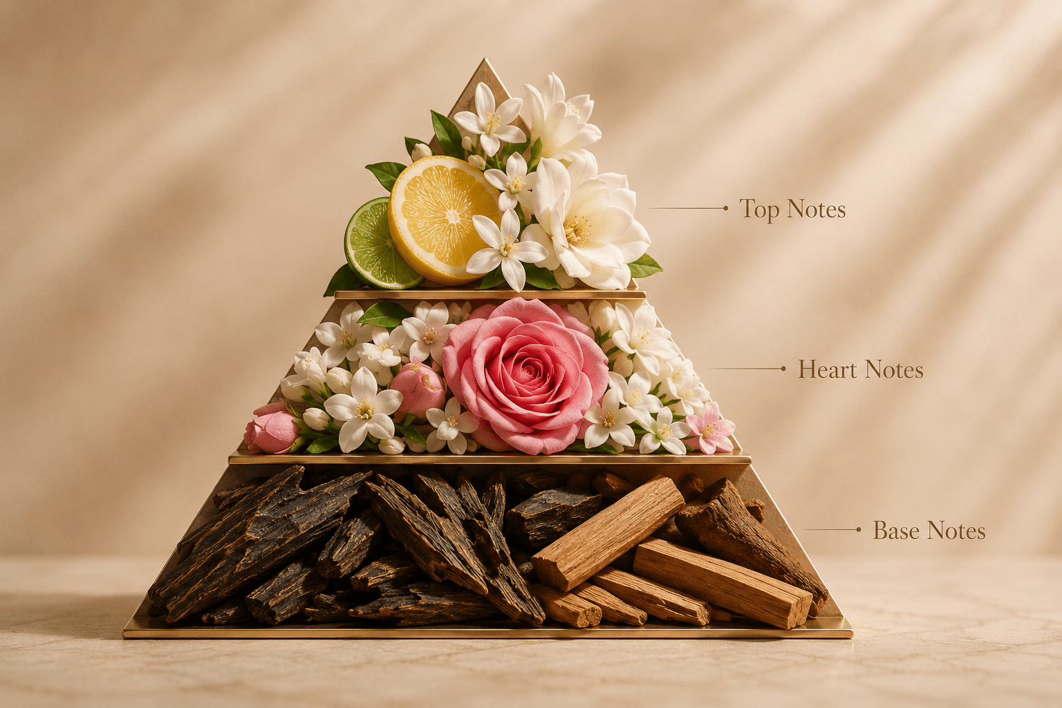 Pyramide olfactive : le guide complet pour lire un parfum comme une experte